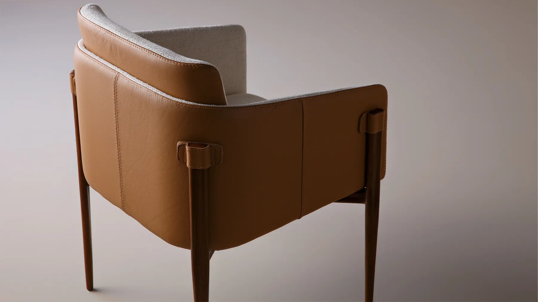 Smoky armchair, back view