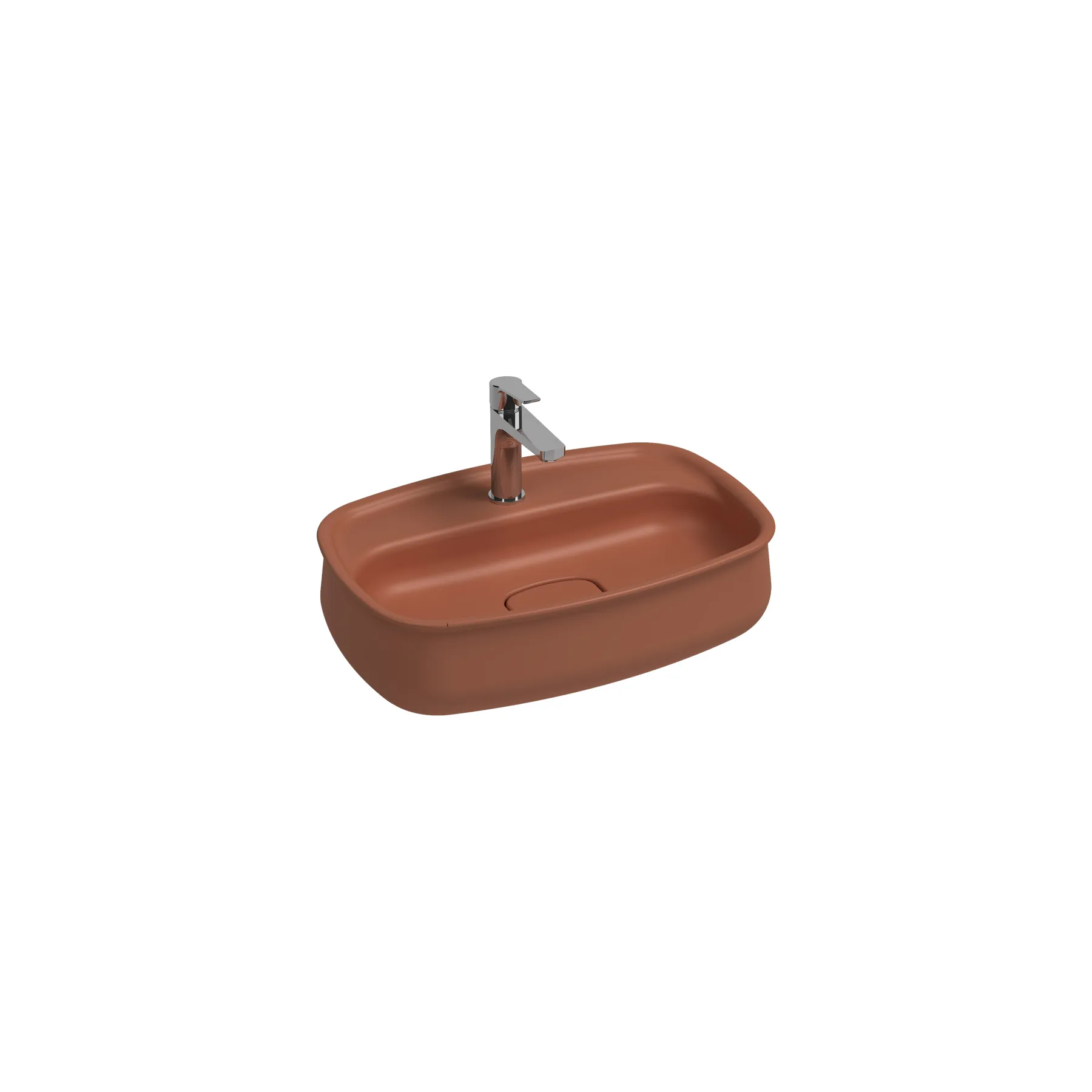 Fluido basin in terracotta