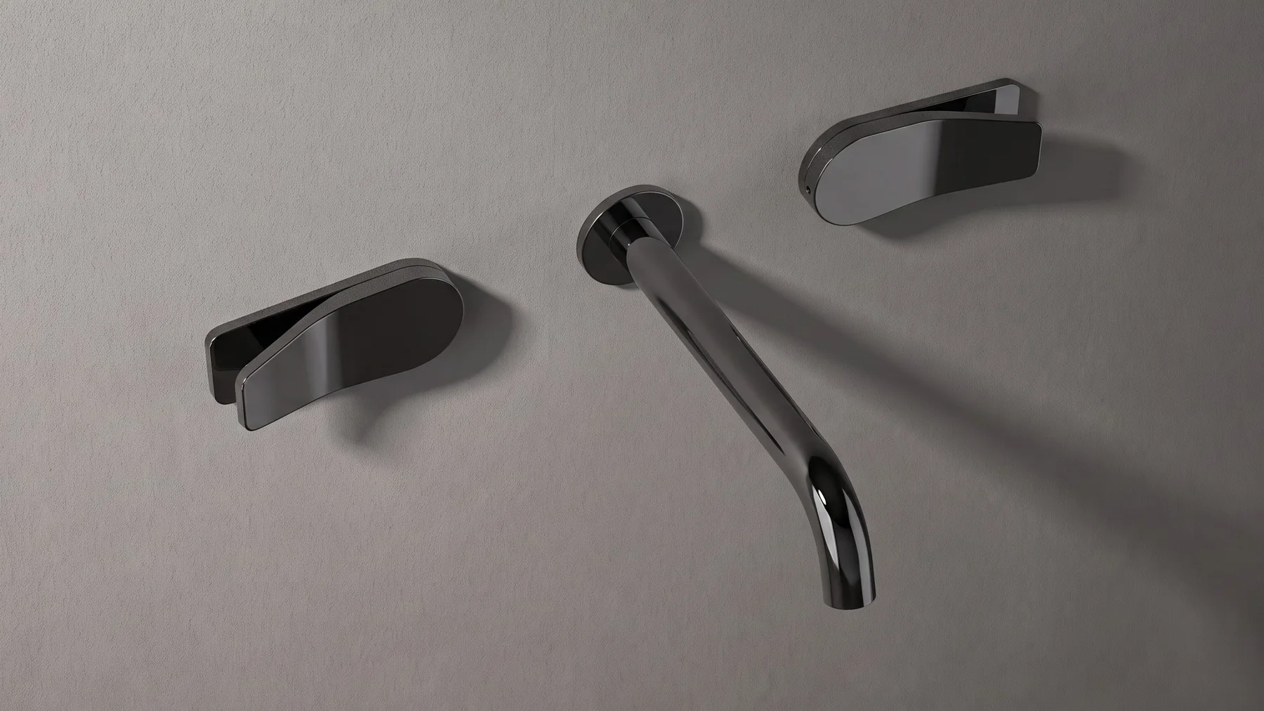 Ylon wall mounted mixer with separate blade levers
